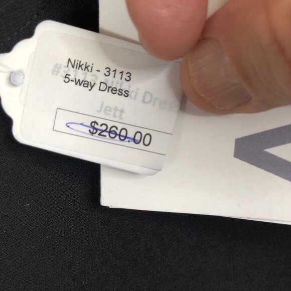 Abi Ferrin Dress Women Small Black Mod Contemporary Abstract Artsy Nikki NEW - Picture 7 of 15